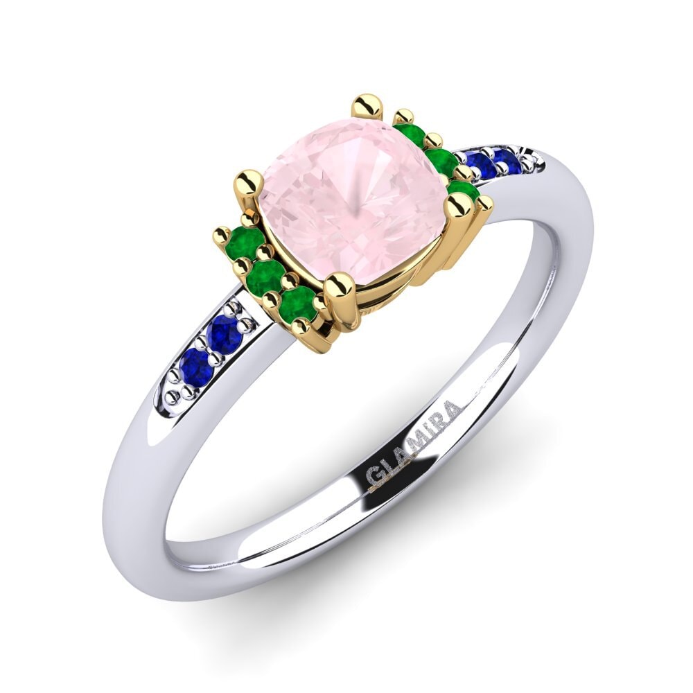 14ct White & Yellow Gold Engagement Ring Lenny