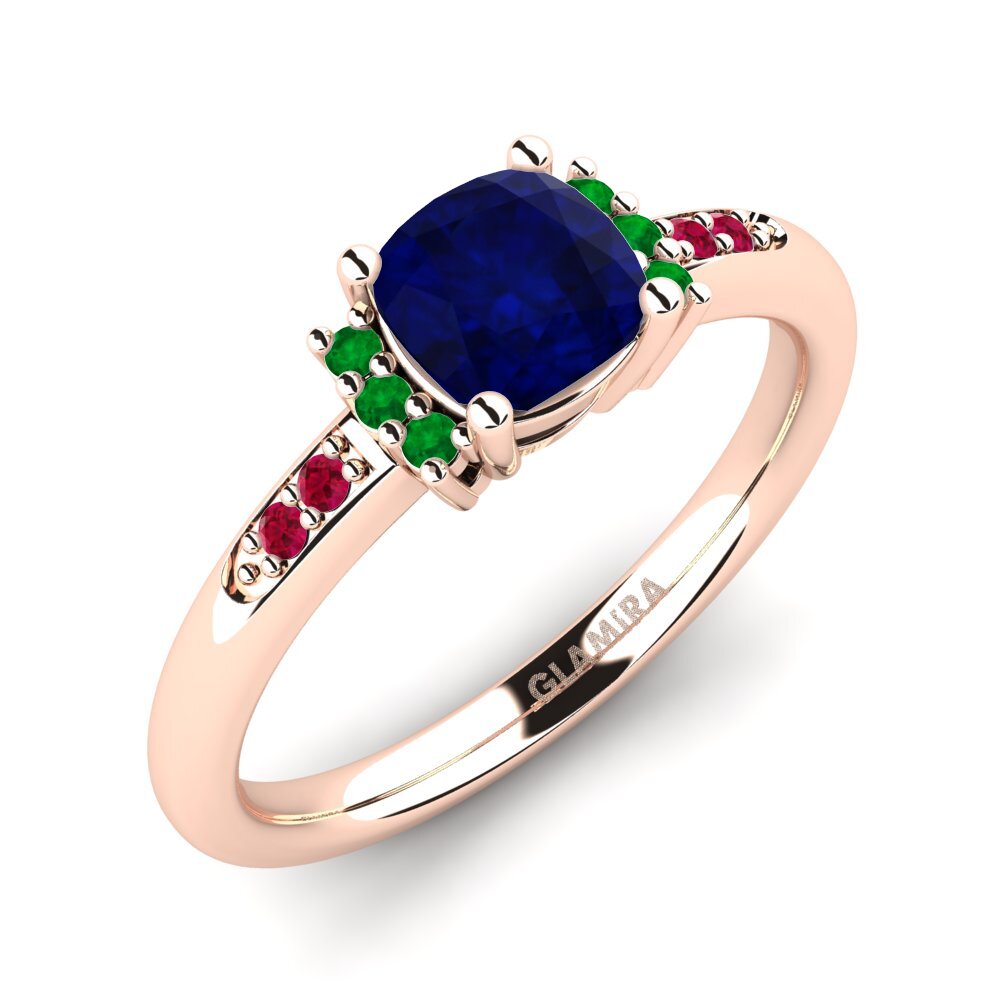 9K Rose Gold Engagement Ring Lenny