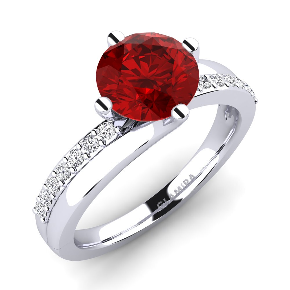 Ruby (Lab Created) Engagement Ring Lia 2.0crt