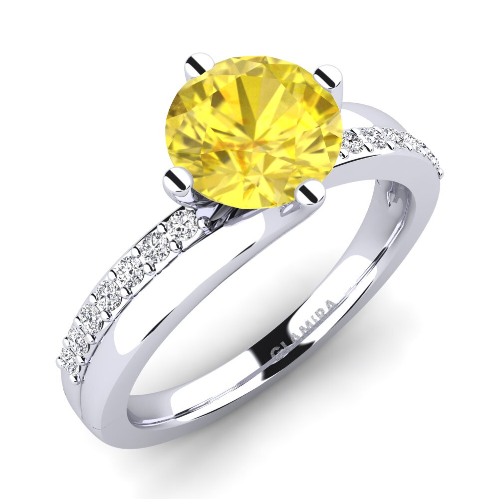 Yellow Sapphire Engagement Ring Lia 2.0crt