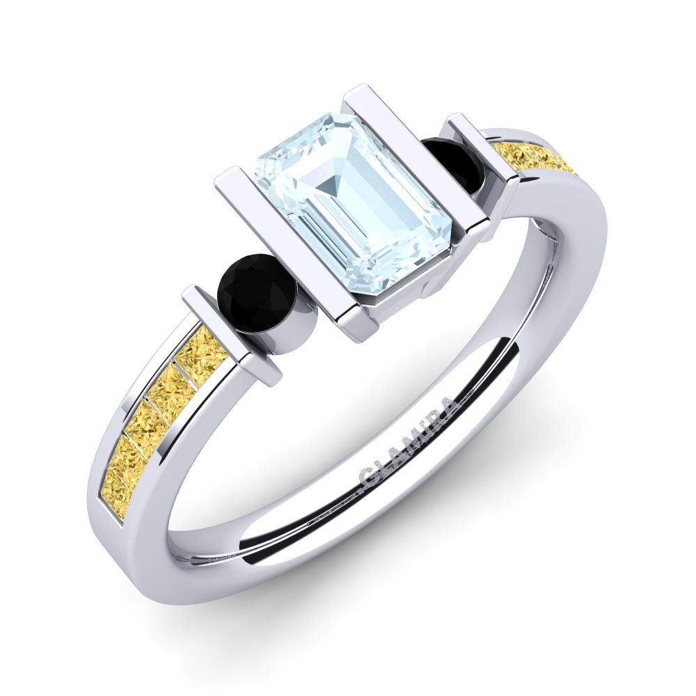 Aquamarine Engagement Ring Metis