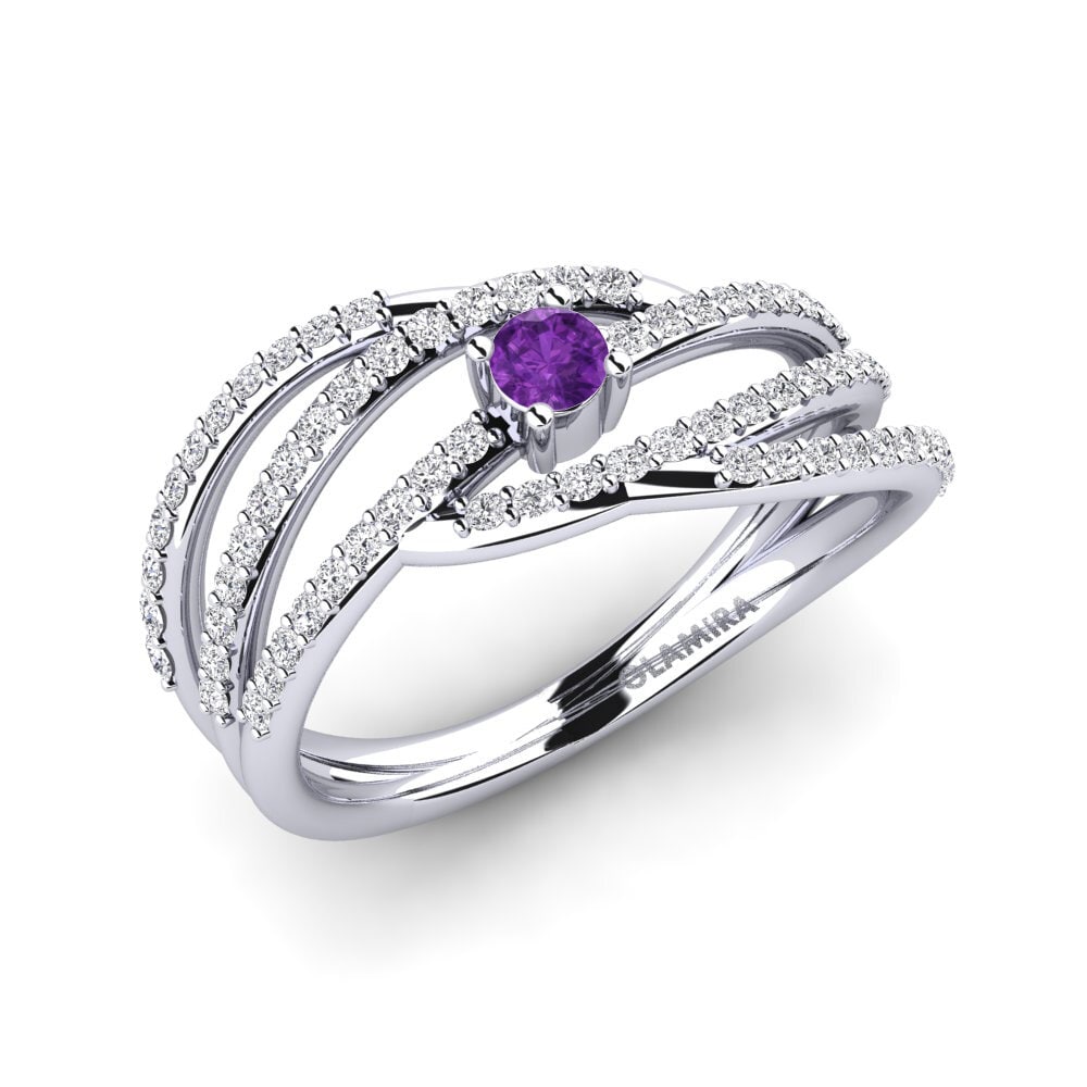 Améthyste Bague de fiançailles Nadine