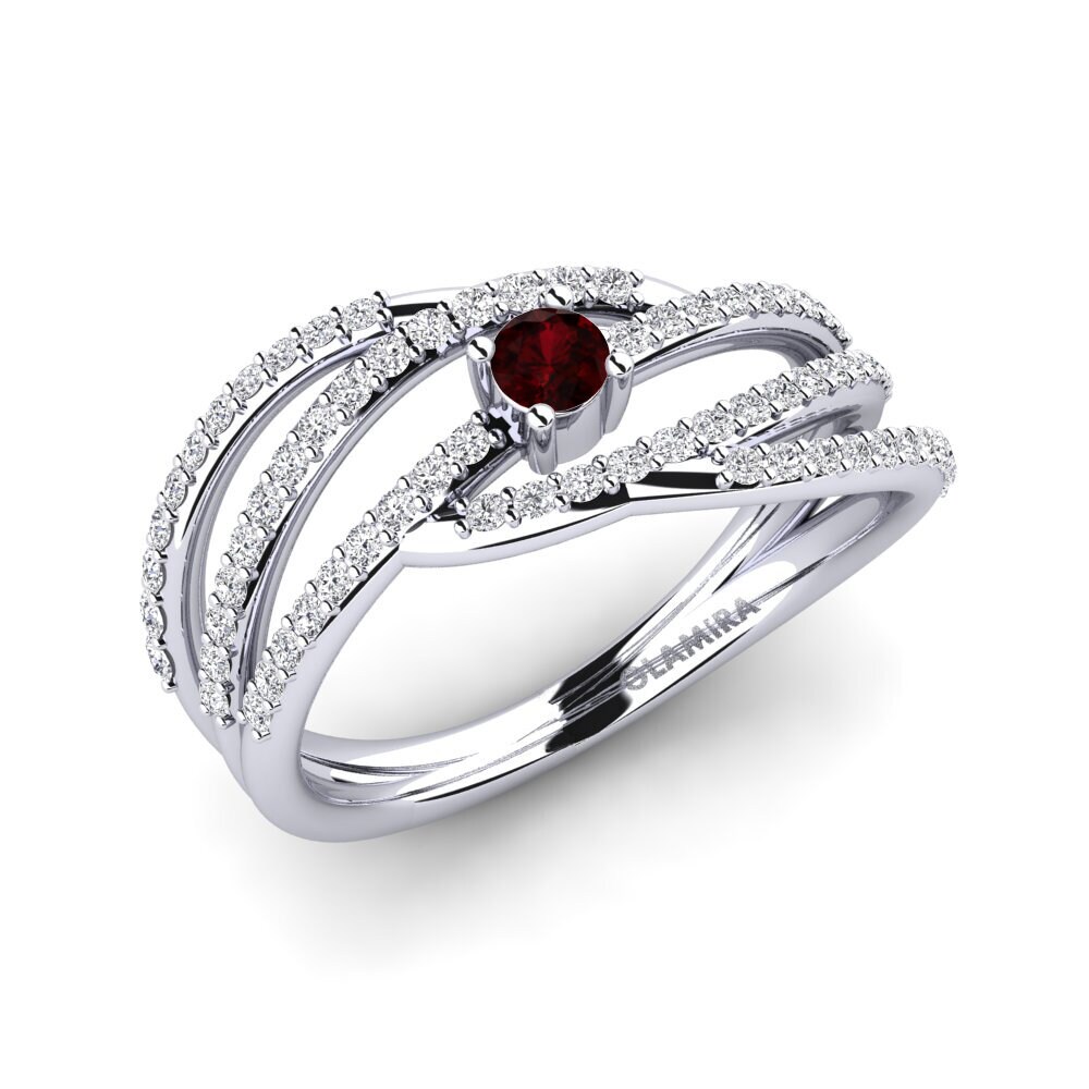 Garnet Engagement Ring Nadine