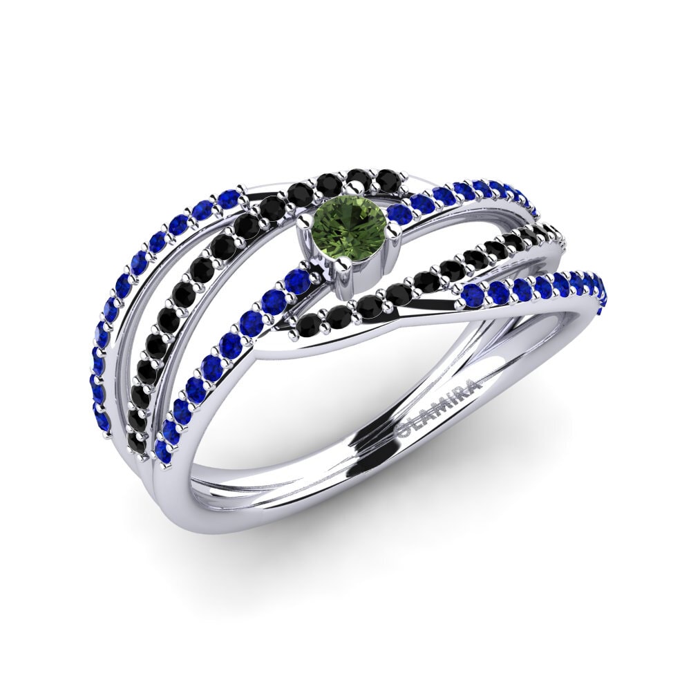 Green Sapphire Engagement Ring Nadine