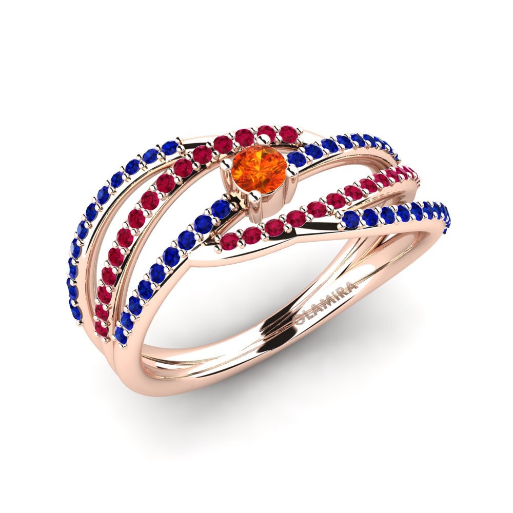 18ct Rose Gold Engagement Ring Nadine