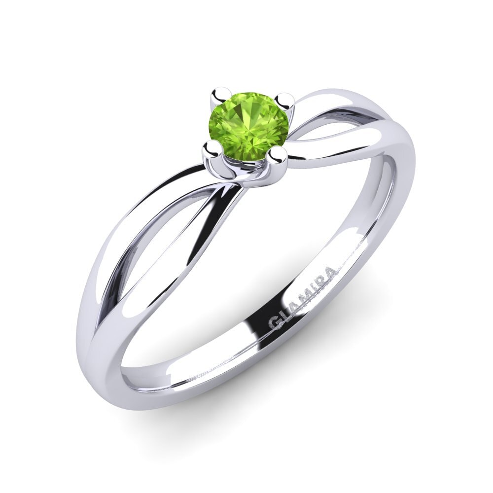 Peridot Engagement Ring Layla 0.16crt