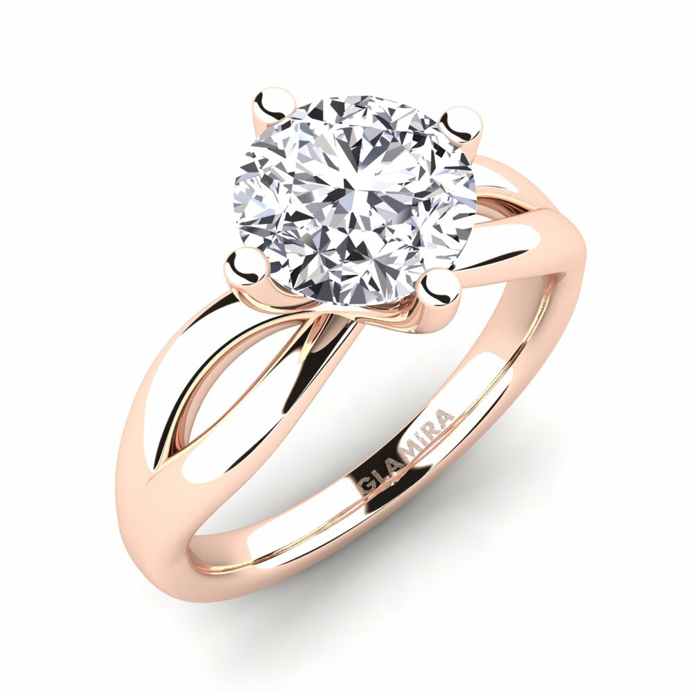 14ct Rose Gold Engagement Ring Layla 2.0crt