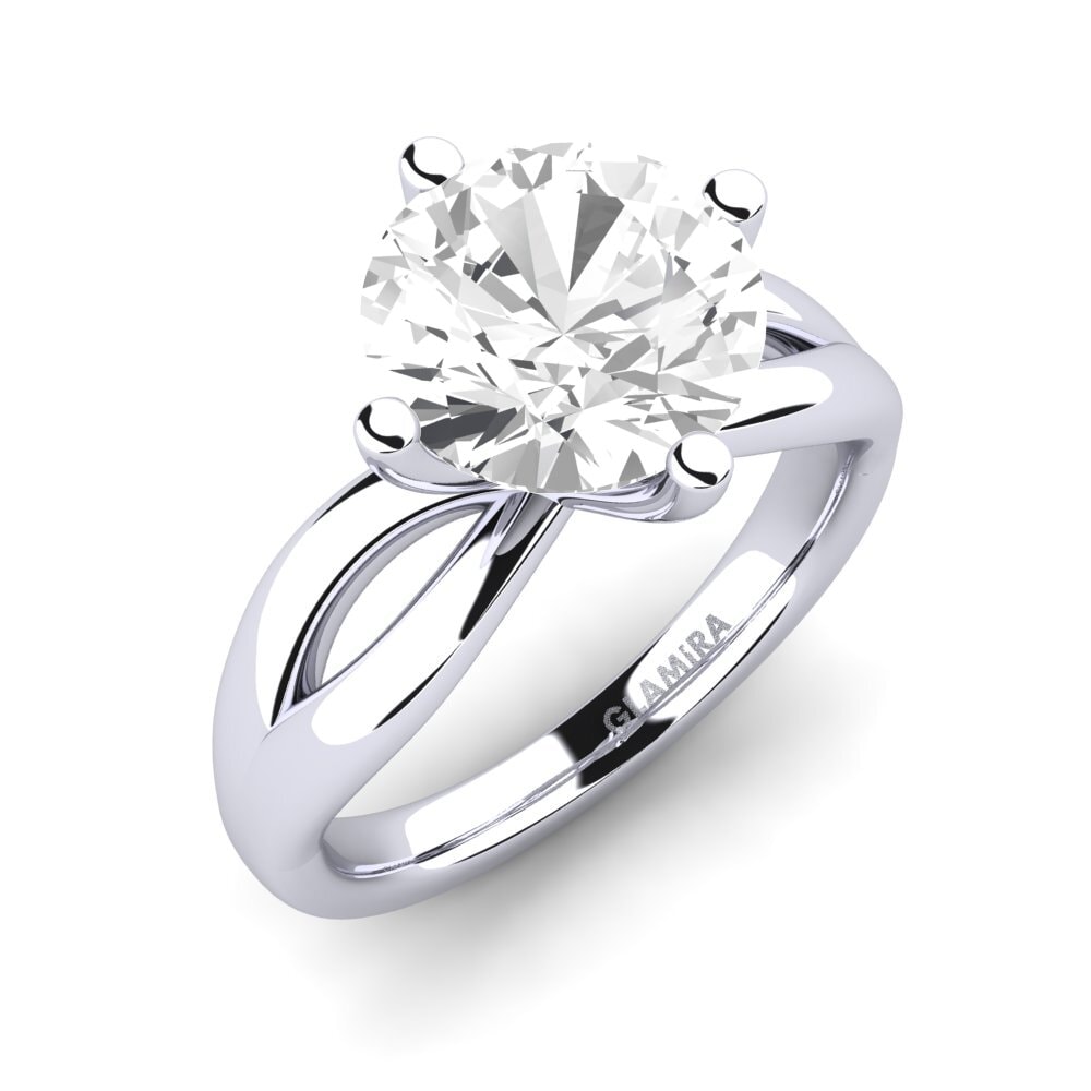 925 Prata de lei diamante-safira Anel de Noivado Layla 3.0crt