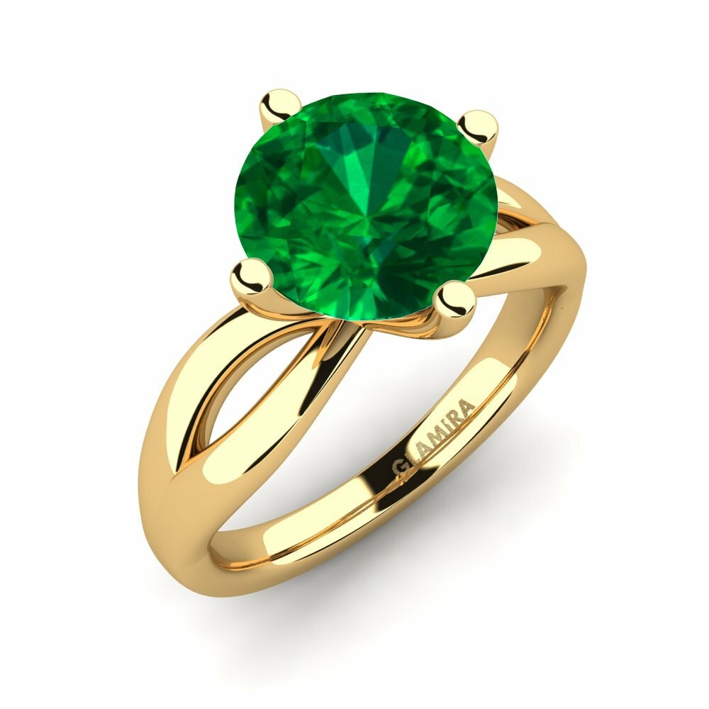 Emerald (Lab Created) Engagement Ring Layla 3.0crt