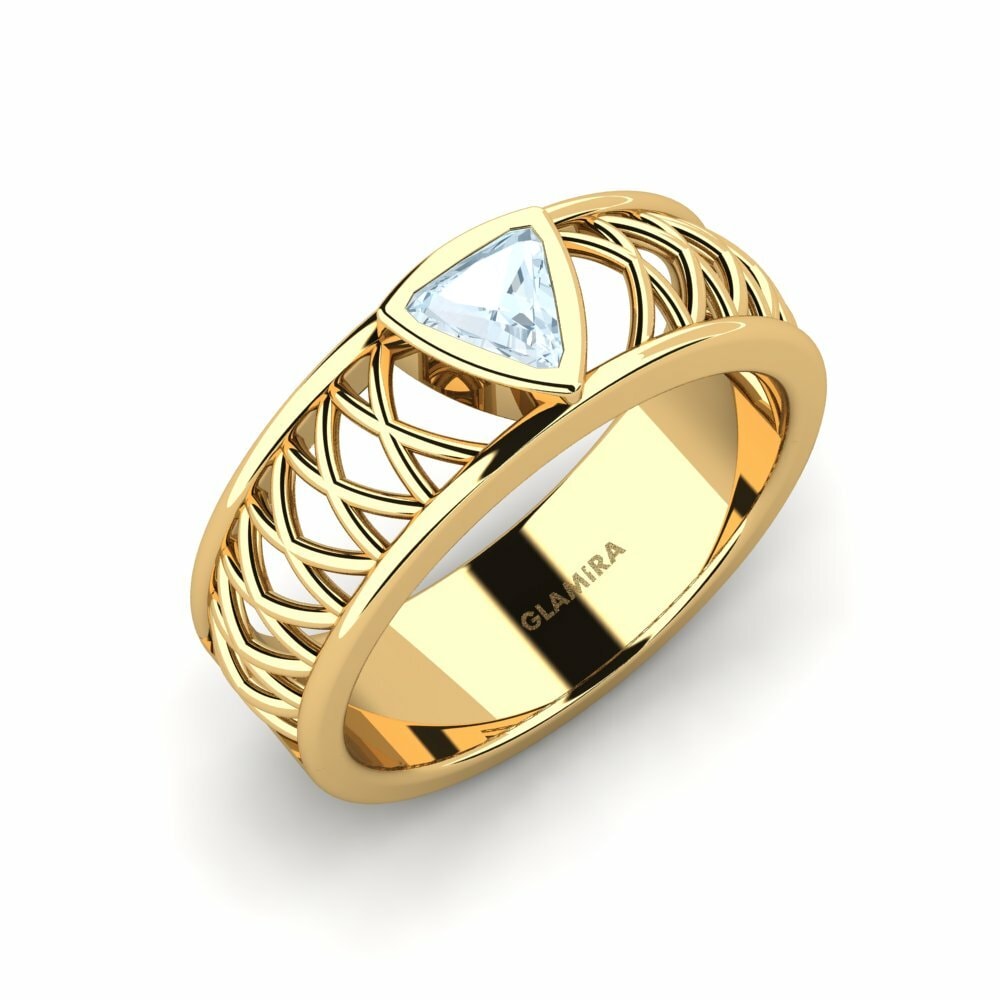 Herrenring Layton Aquamarin