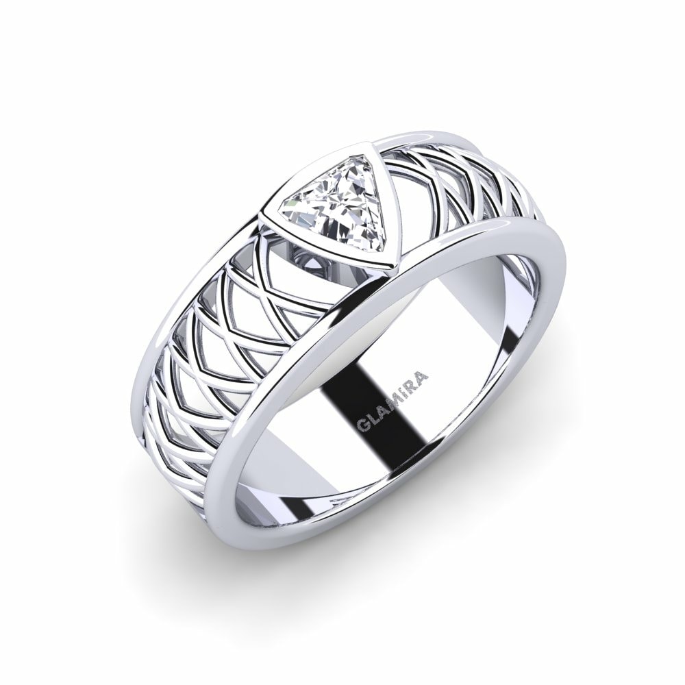 18ct White Gold Diamond Men's Ring Layton