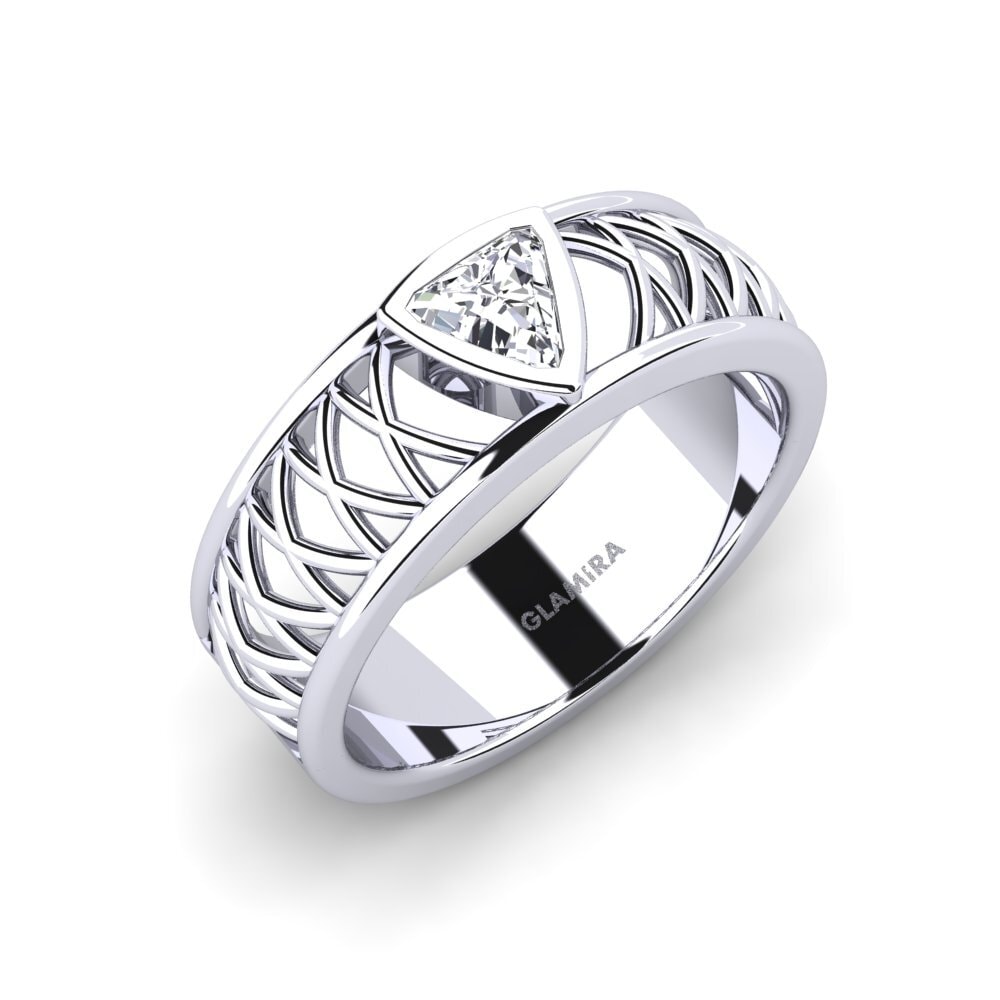 18ct White Gold Lab Grown Diamond Men's Ring Layton