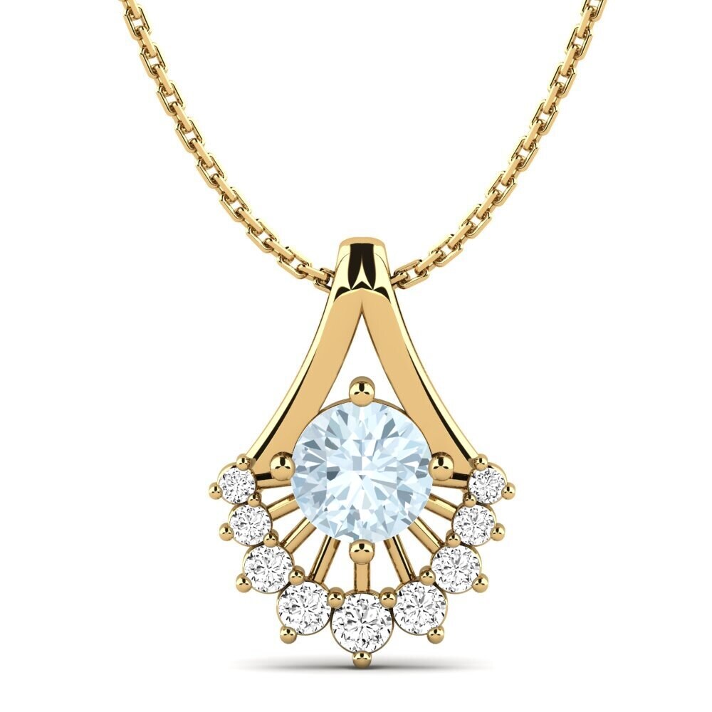Aquamarine Women's Pendant Lea