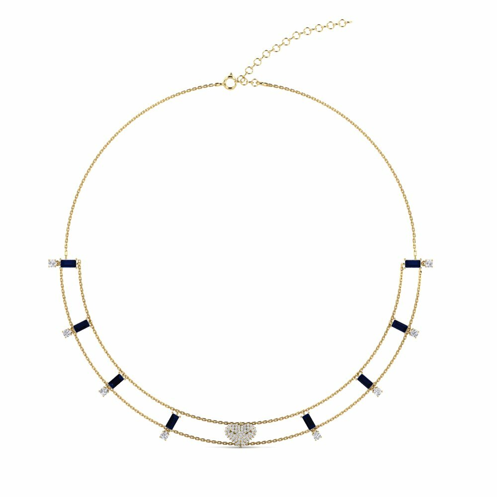 Saphir Collier Collier tour de cou pour femme Leafde