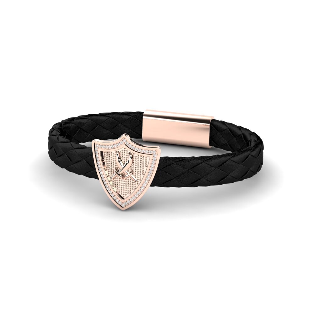 9K Rose Gold Moissanite Men's Bracelet Luiz