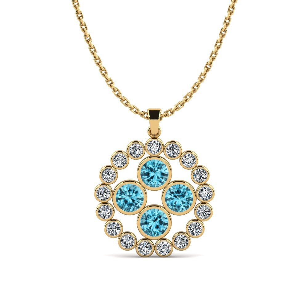 Blue Zircon Women's Pendant Lebina