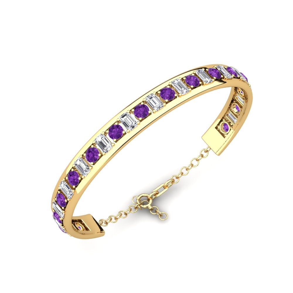 Round Amethyst Women's Bangle Lebowitz