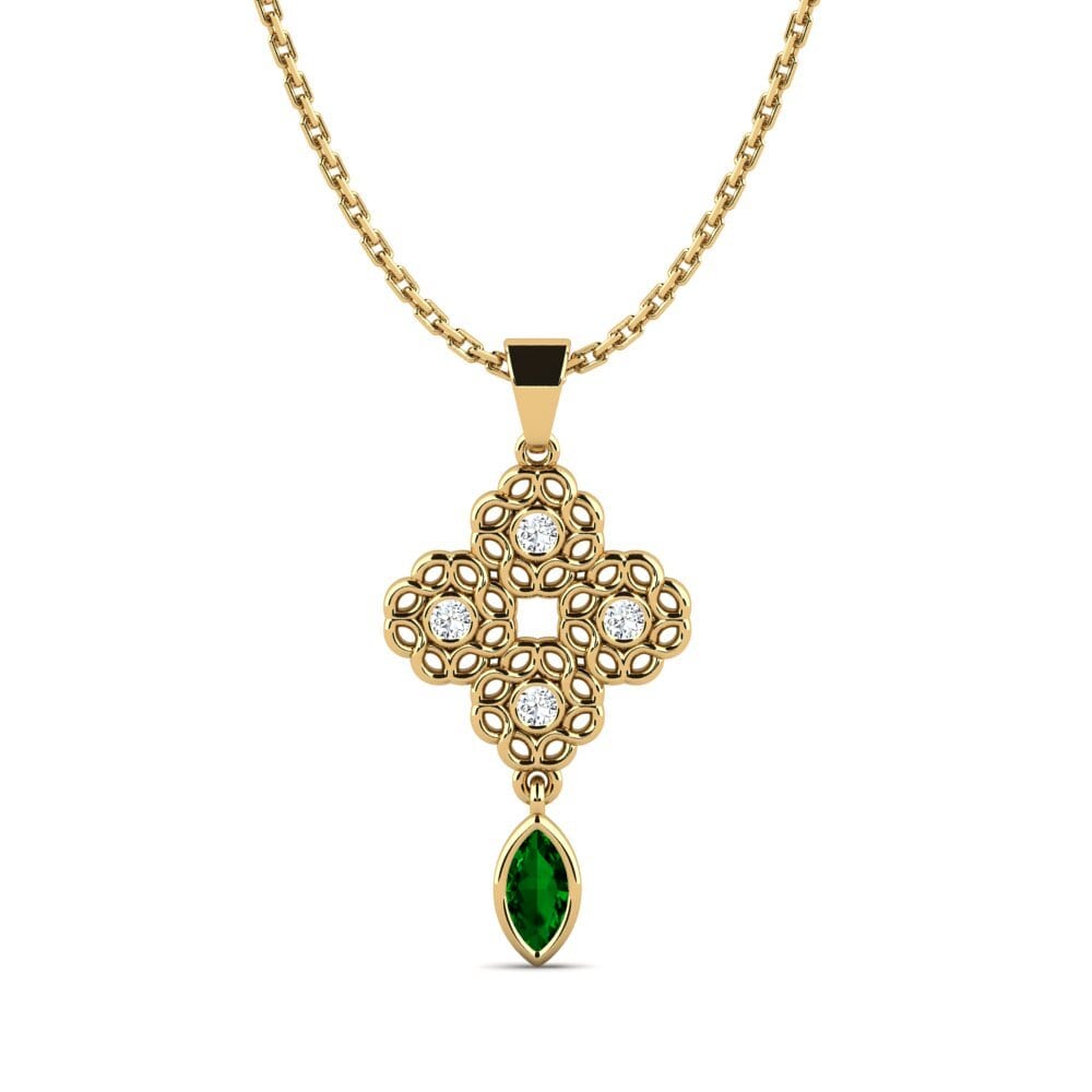 Green Zirconia Women's Pendant Legged