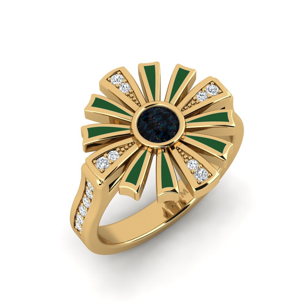 Black Opal Ring Legiste