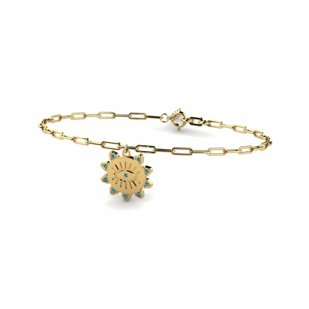 Diamant Bleu Bracelet trombones Legnoe