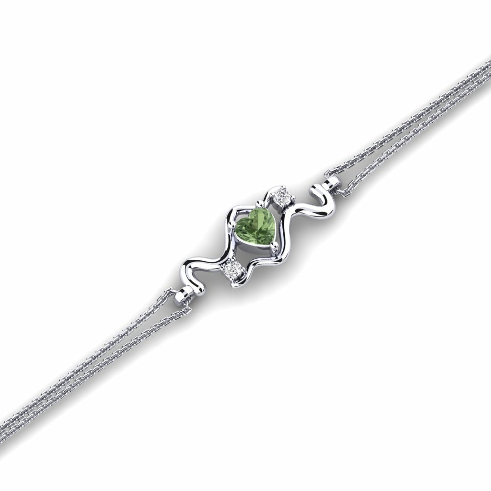 Groene Saffier Dames Armband Leia