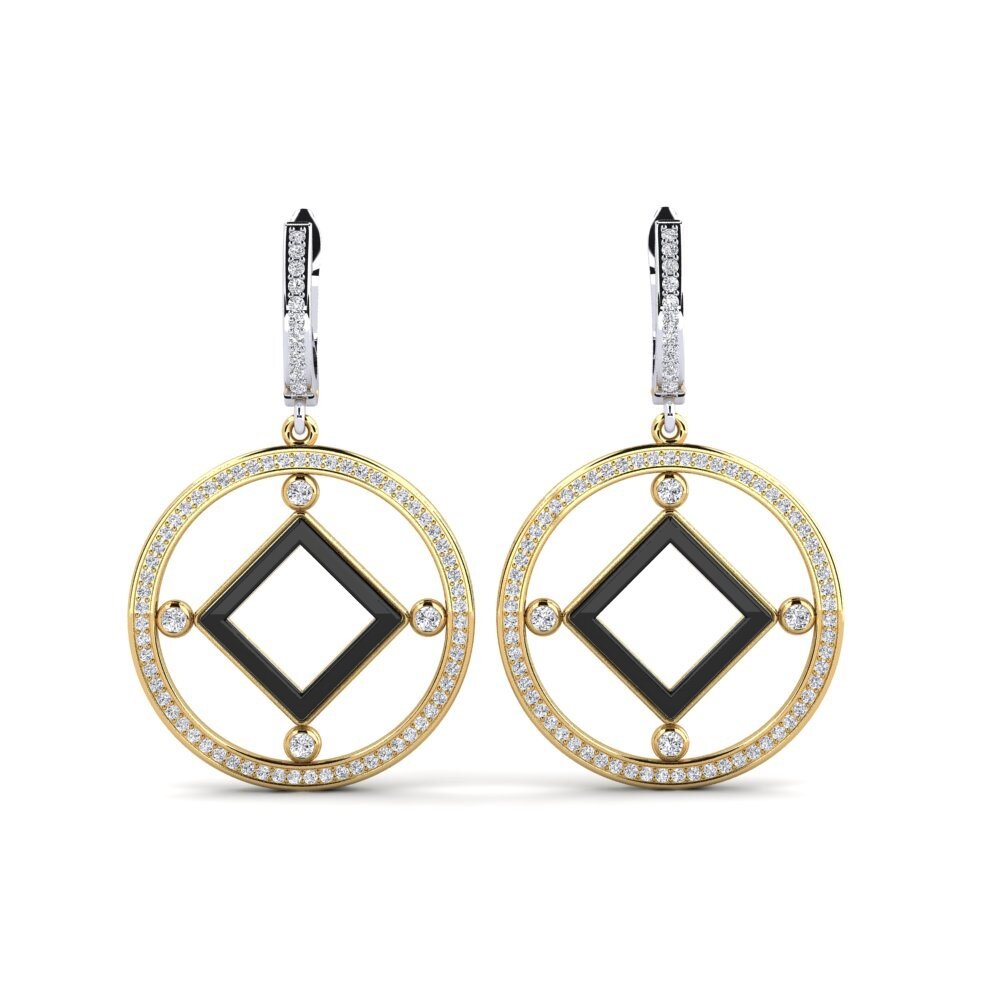 18ct Yellow & White Gold Lab Grown Diamond Women's Earring Leida