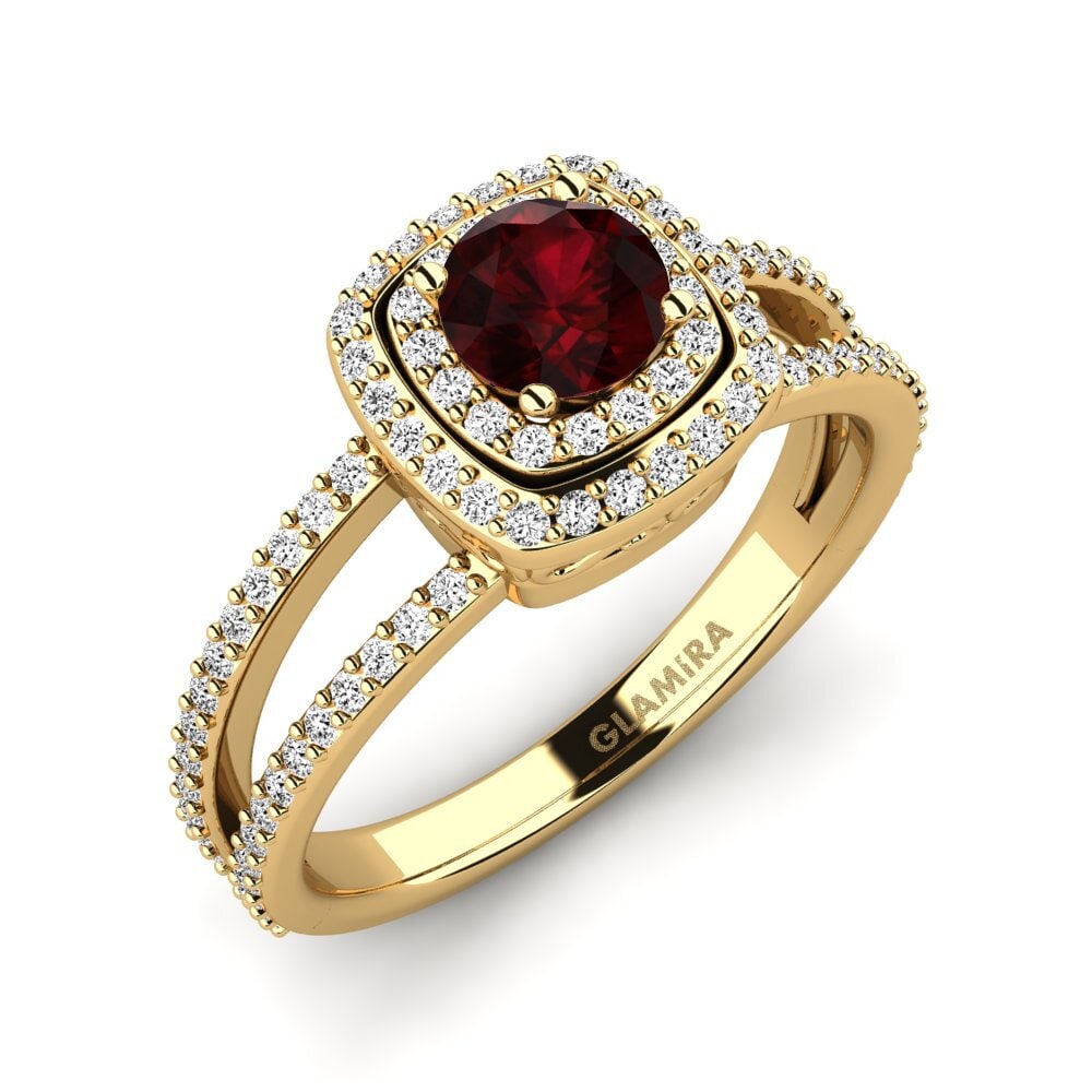 Garnet Engagement Ring Leif