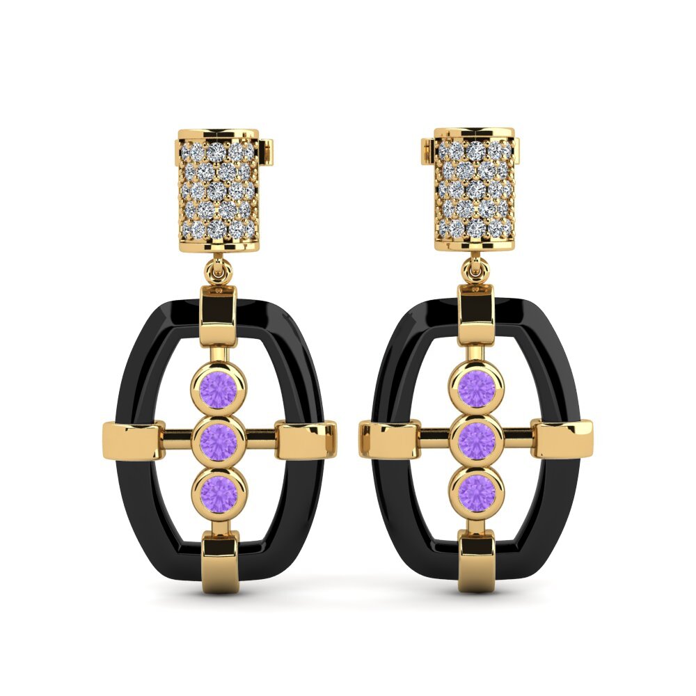 Amethyst Women's Earring Leifr