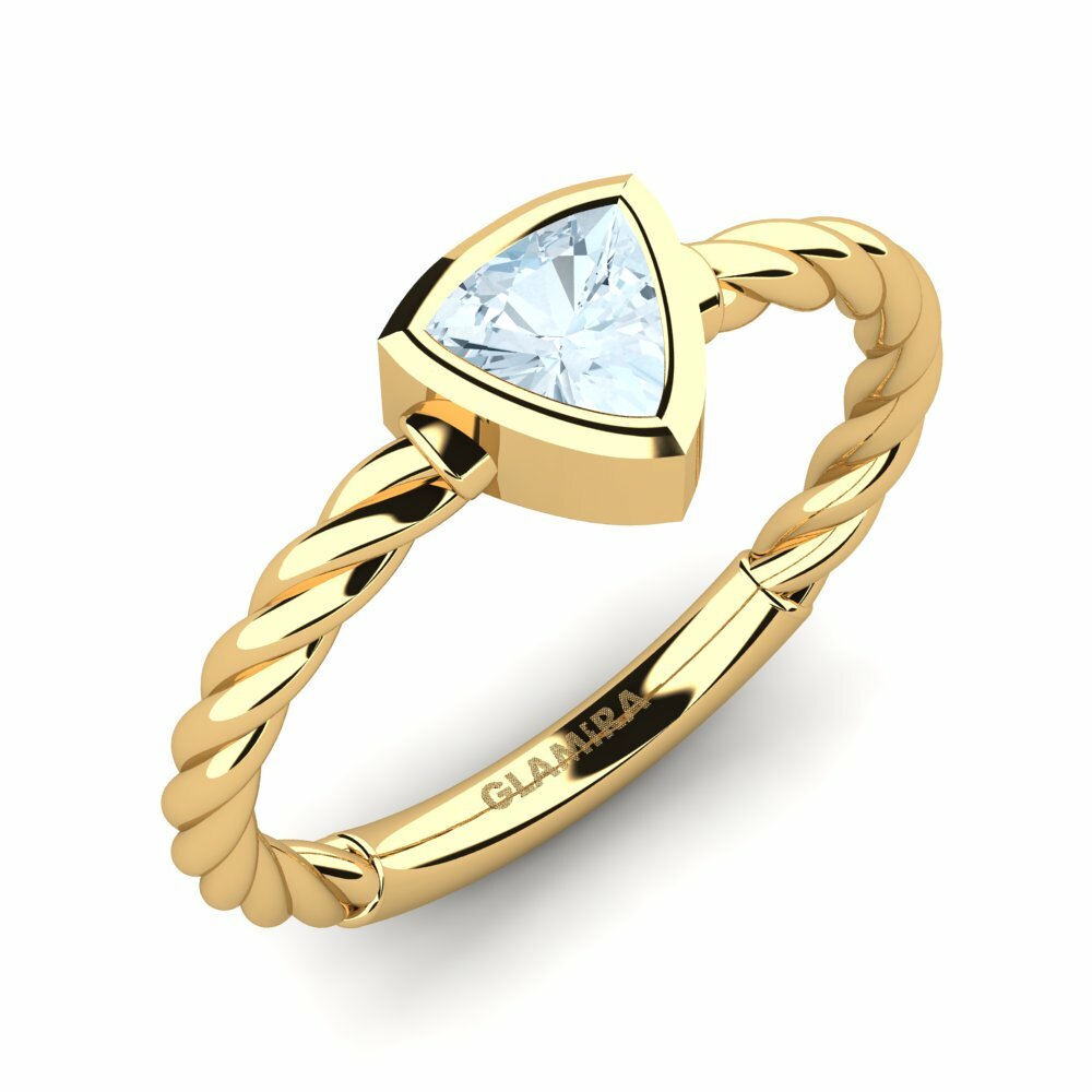 Anillo de compromiso Leigh 14k Oro Amarillo