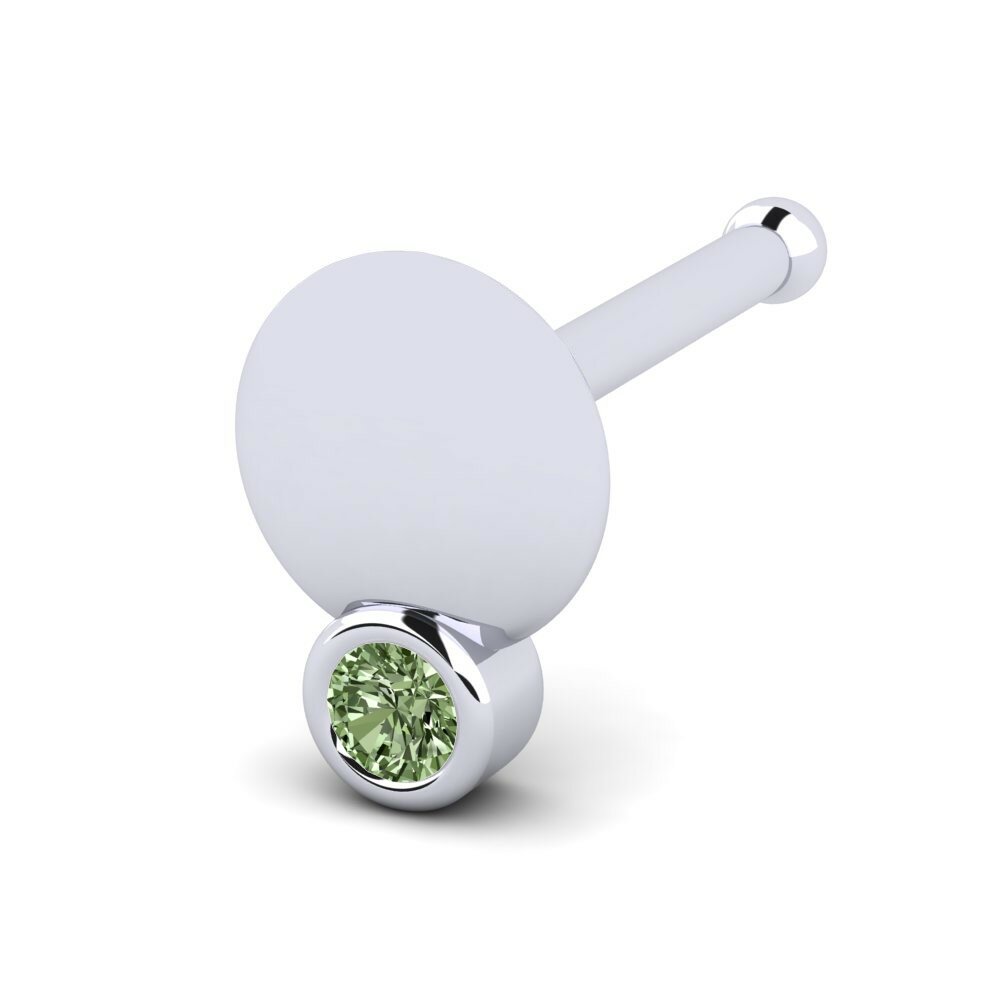Groene Diamant Neus Pin Leighla