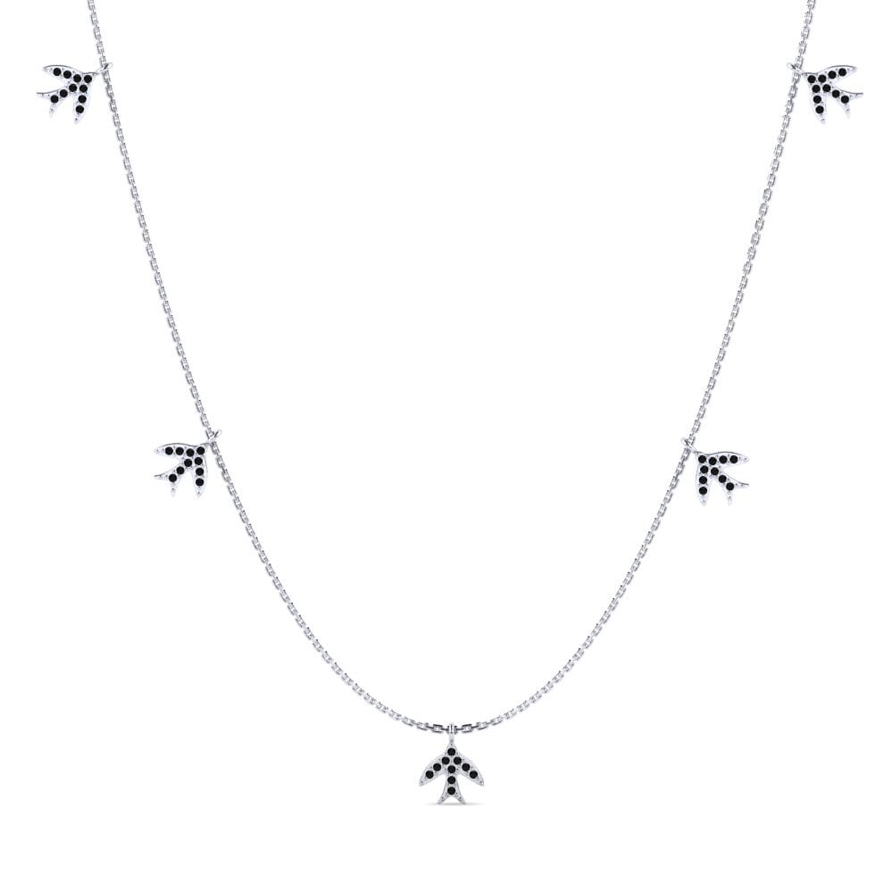 Black Sapphire Women's Necklace Leilani