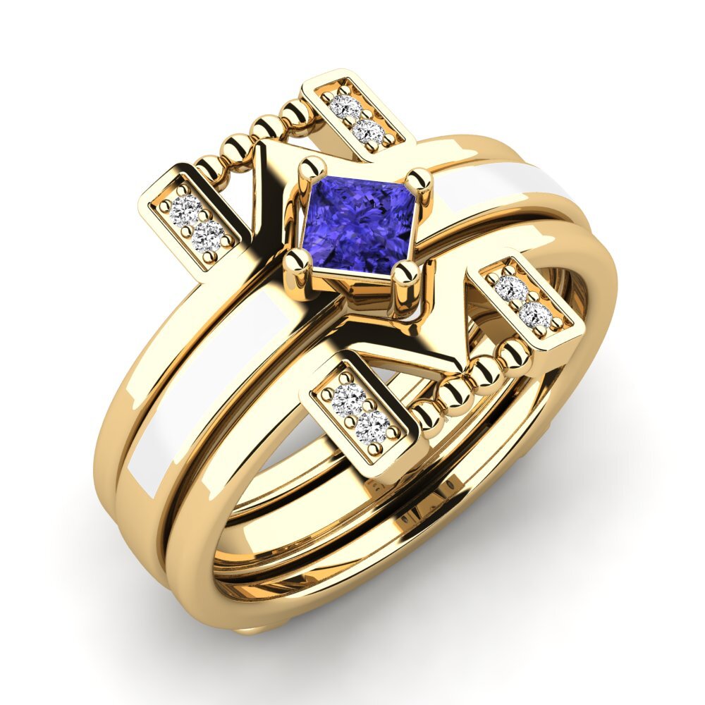 Tansanit Ring Lemealda SET