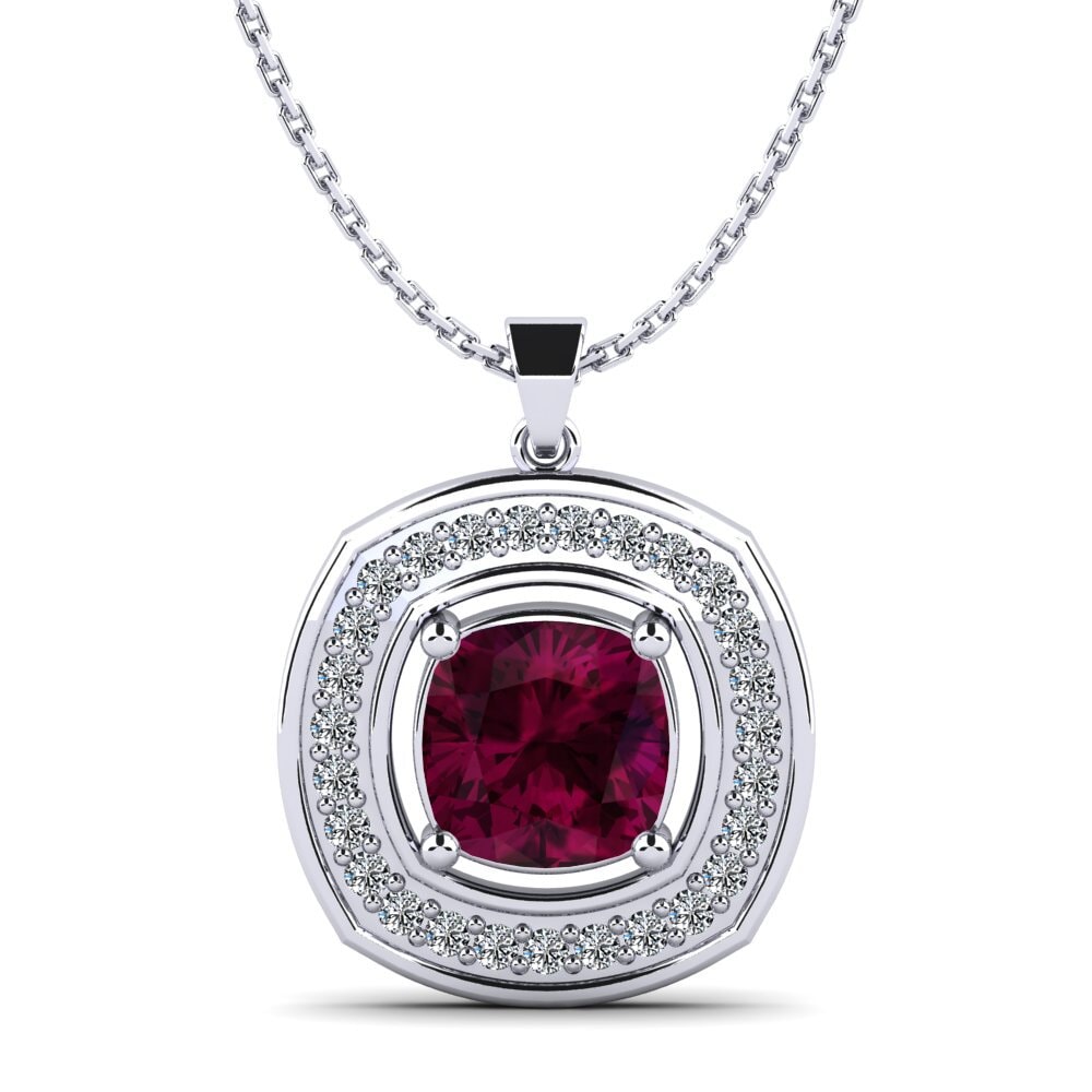 Rhodolite Garnet Women's Pendant Lene