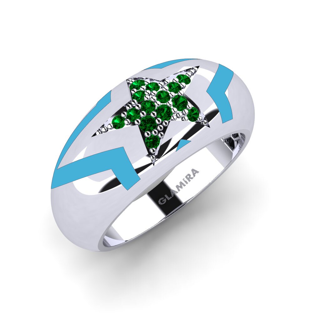 Grüner Zirkonia Pinker Ring Leocadia
