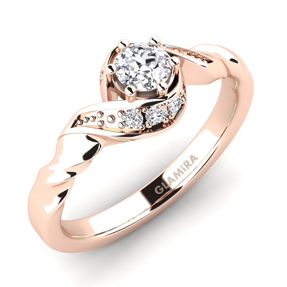 Round Engagement Ring Leona 0.25 crt