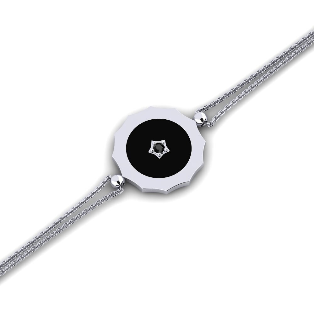 Black Sapphire Women's Bracelet Leonorred