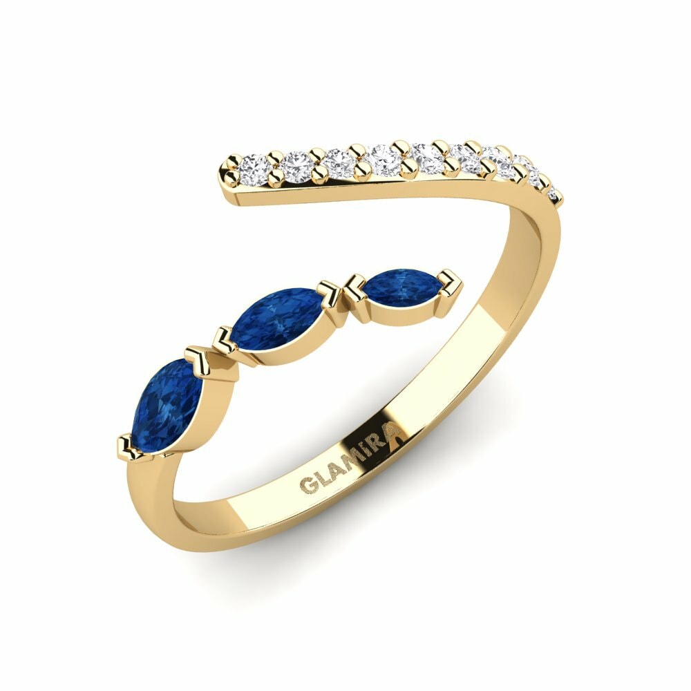 sapphire-zirconia แหวน Lepetit