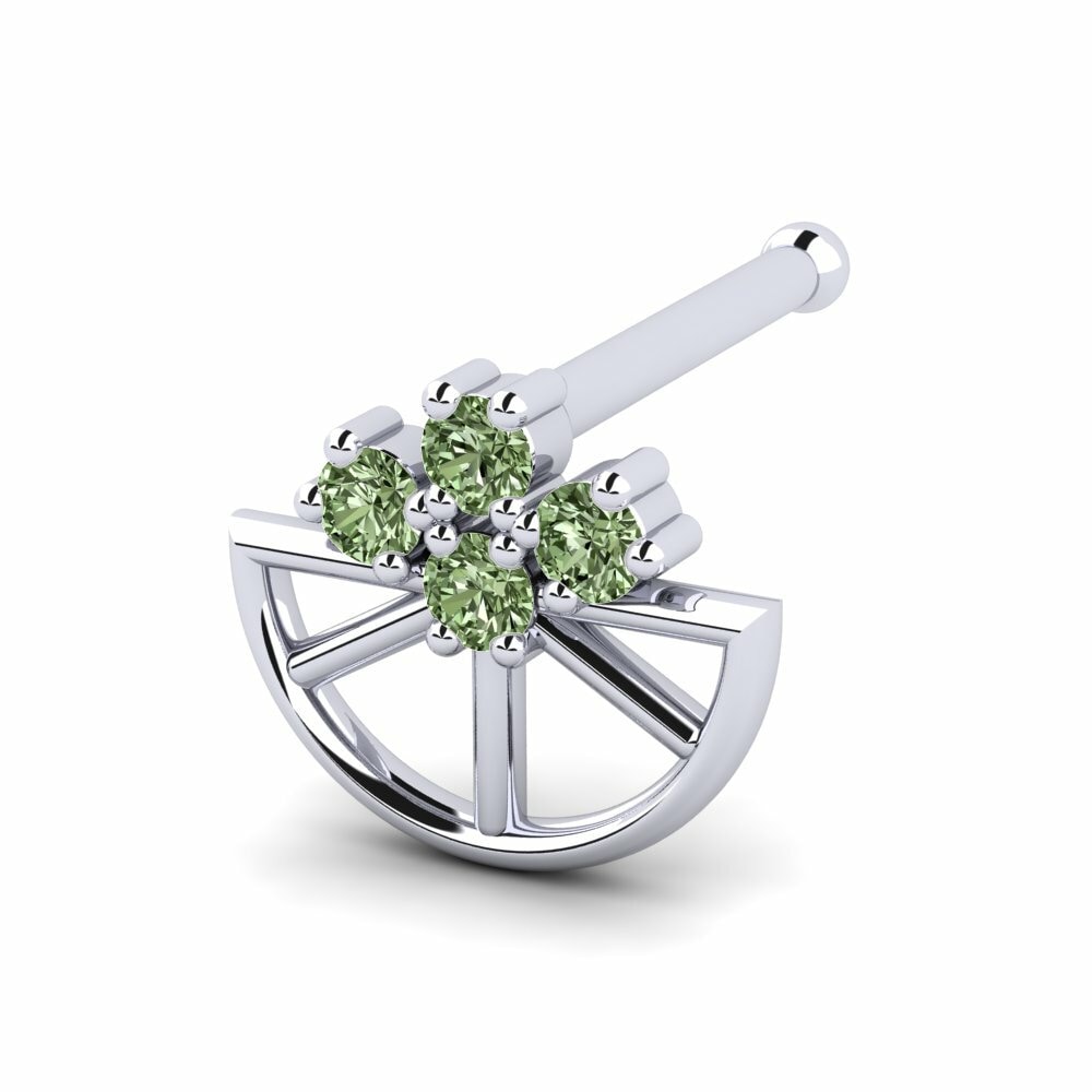 Groene Diamant Neus Pin Leranes