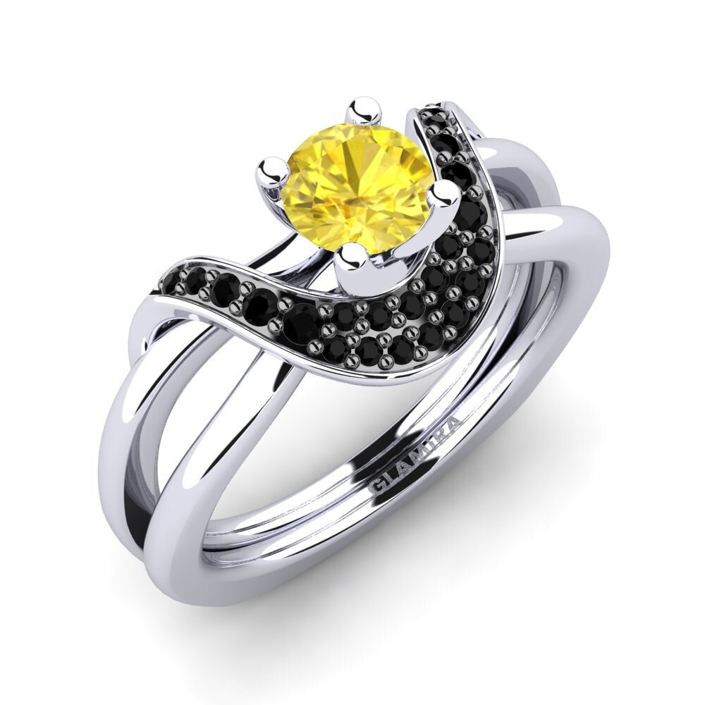 Sarı Safir Kadın Yüzük Lesia 0.5 crt