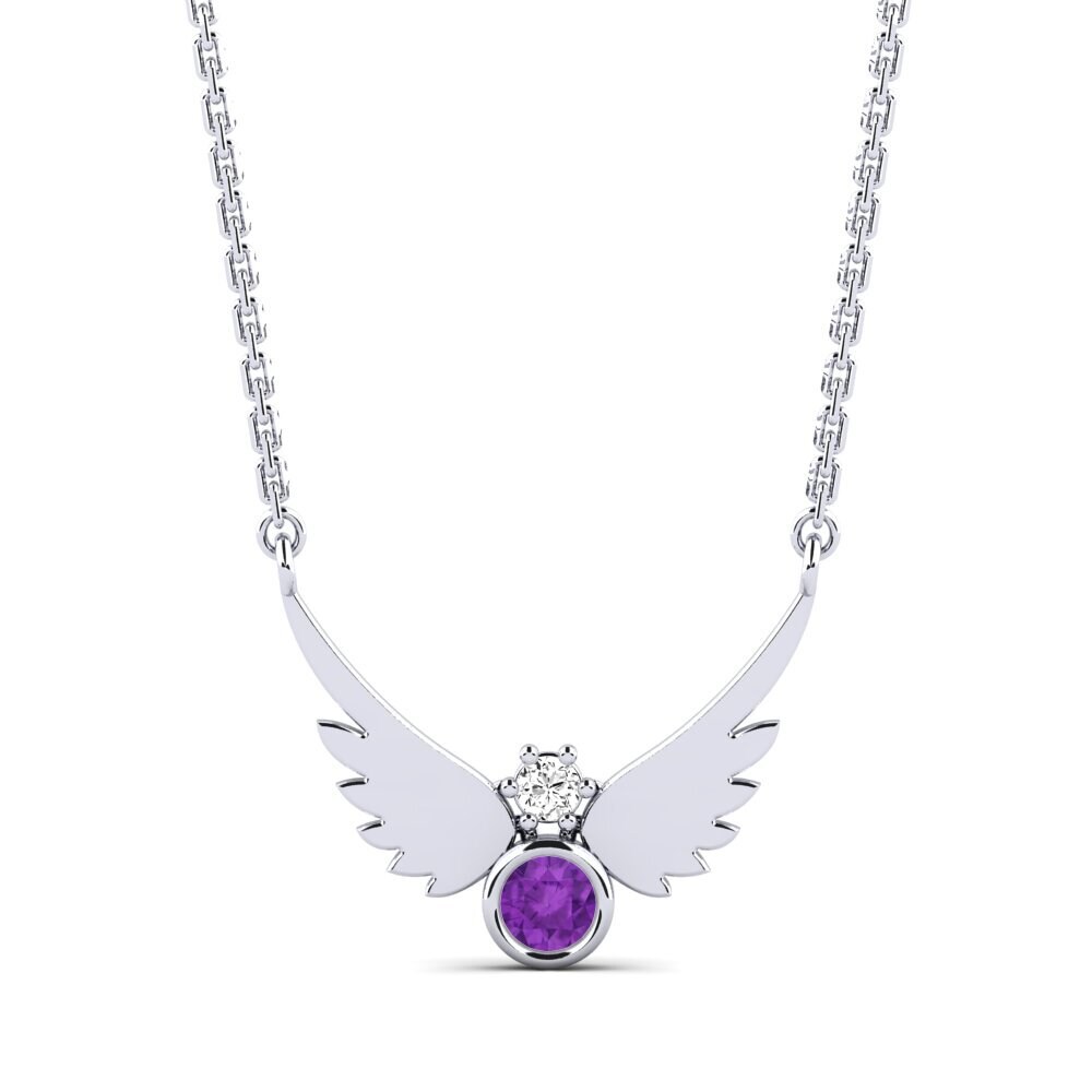 Amethyst Damen halskette Leta