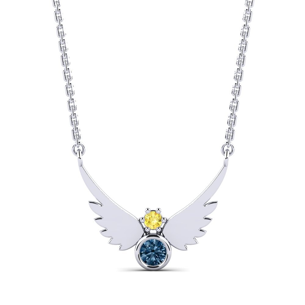 Blue Diamond Women's Necklace Leta