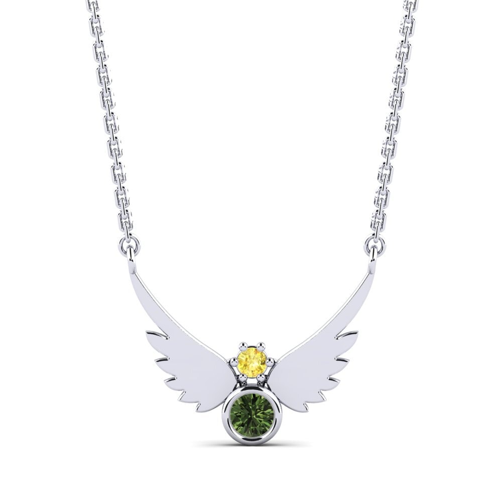 Green Sapphire Women's Necklace Leta