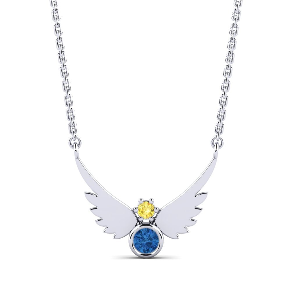 Dark Blue Zirconia Women's Necklace Leta