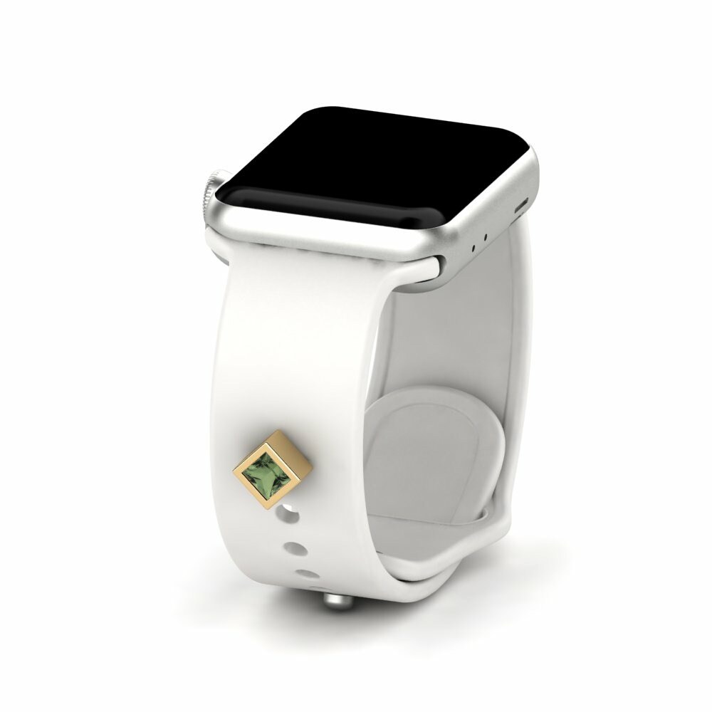 Accesorios para Apple Watch® Letabund Oro Amarillo 585 Zafiro Verde
