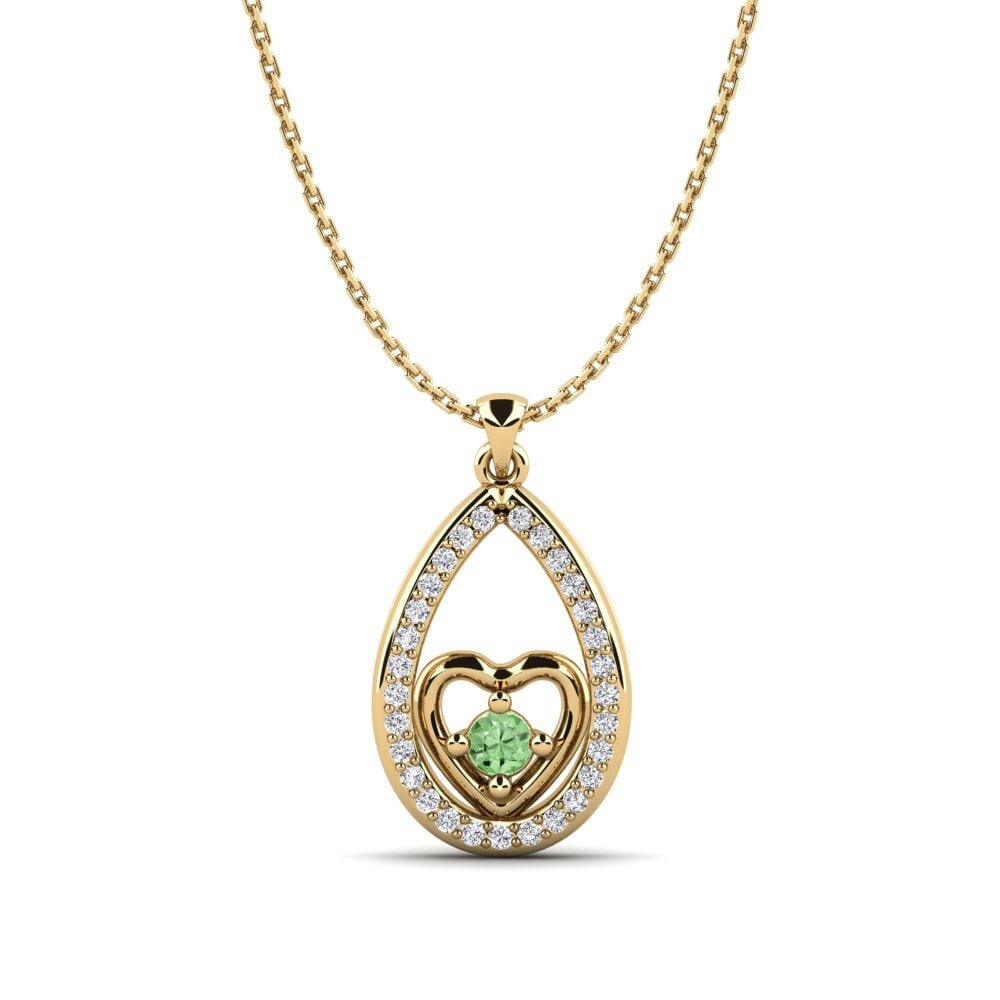 Diamant Vert Pendentif pour femme Leticia