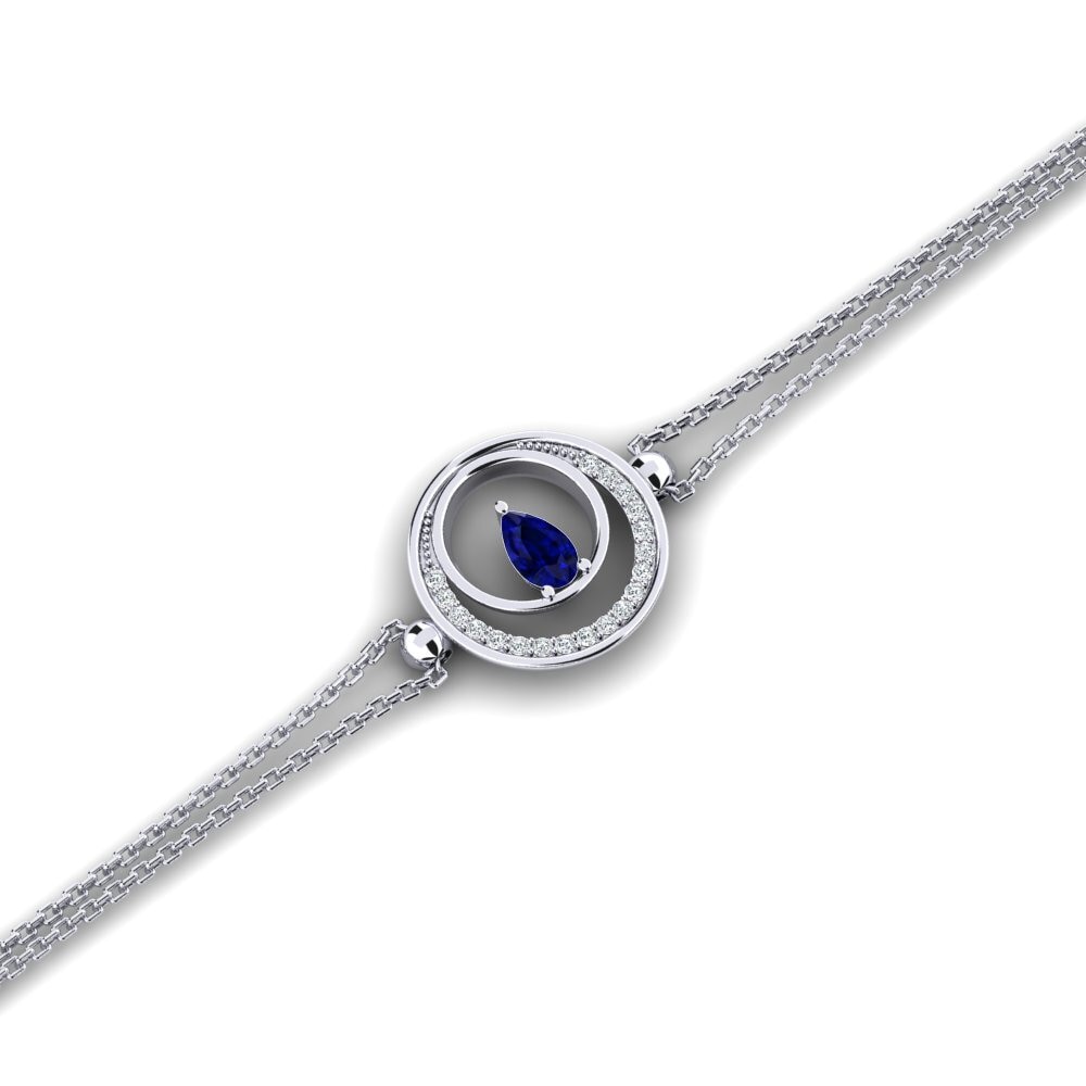 Pera Zafiro Pulsera de Mujer Leucus