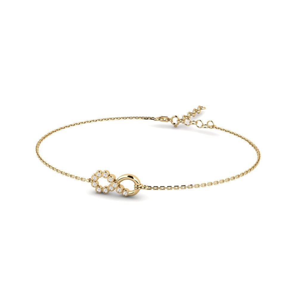 White sapphire Women's Bracelet Levenslag