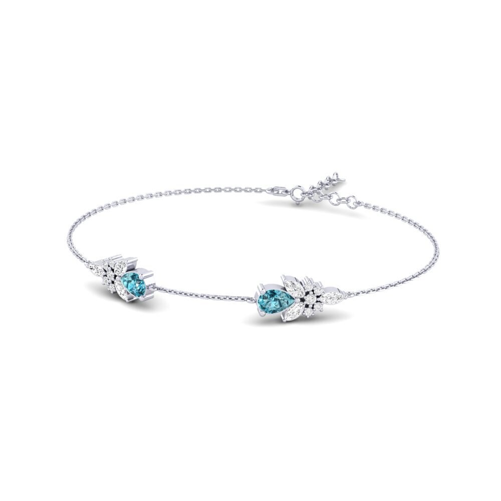 Blue Zircon Women's Bracelet Levitha