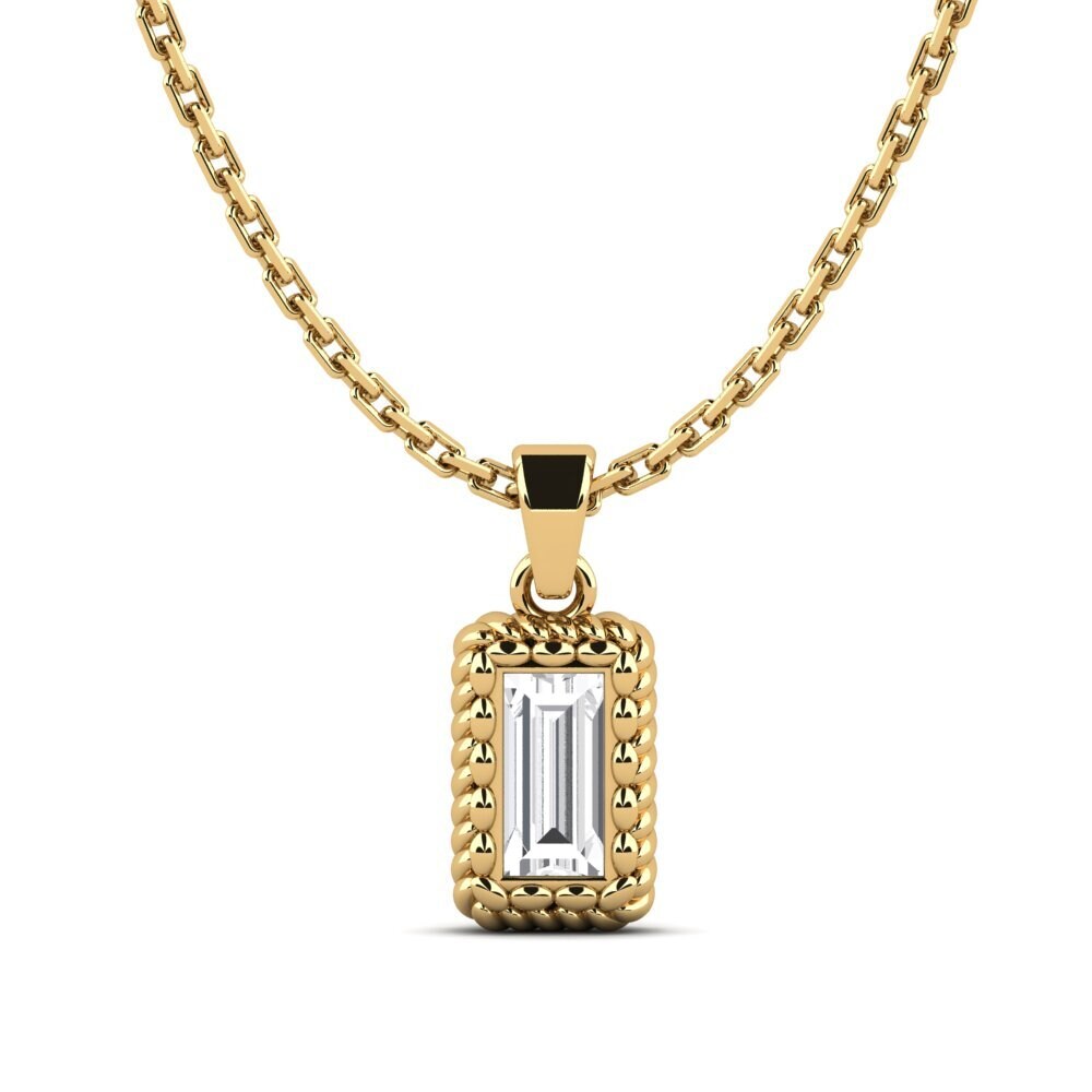 White sapphire Women's Pendant Lewdly
