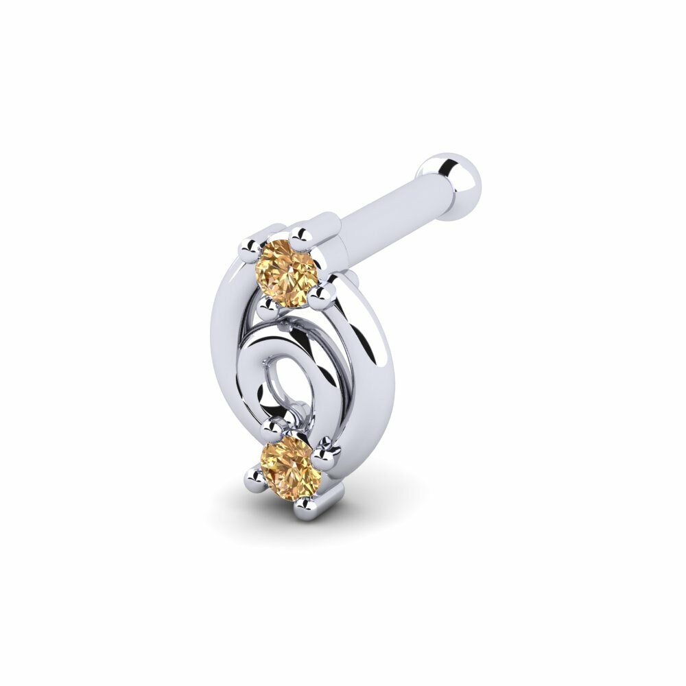 Bruine Diamant Neus Pin Lewes